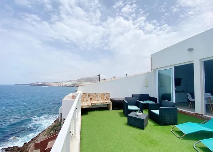 Semesterbostad Homeforguest The Cliff House Gran Canaria With Sea Views *